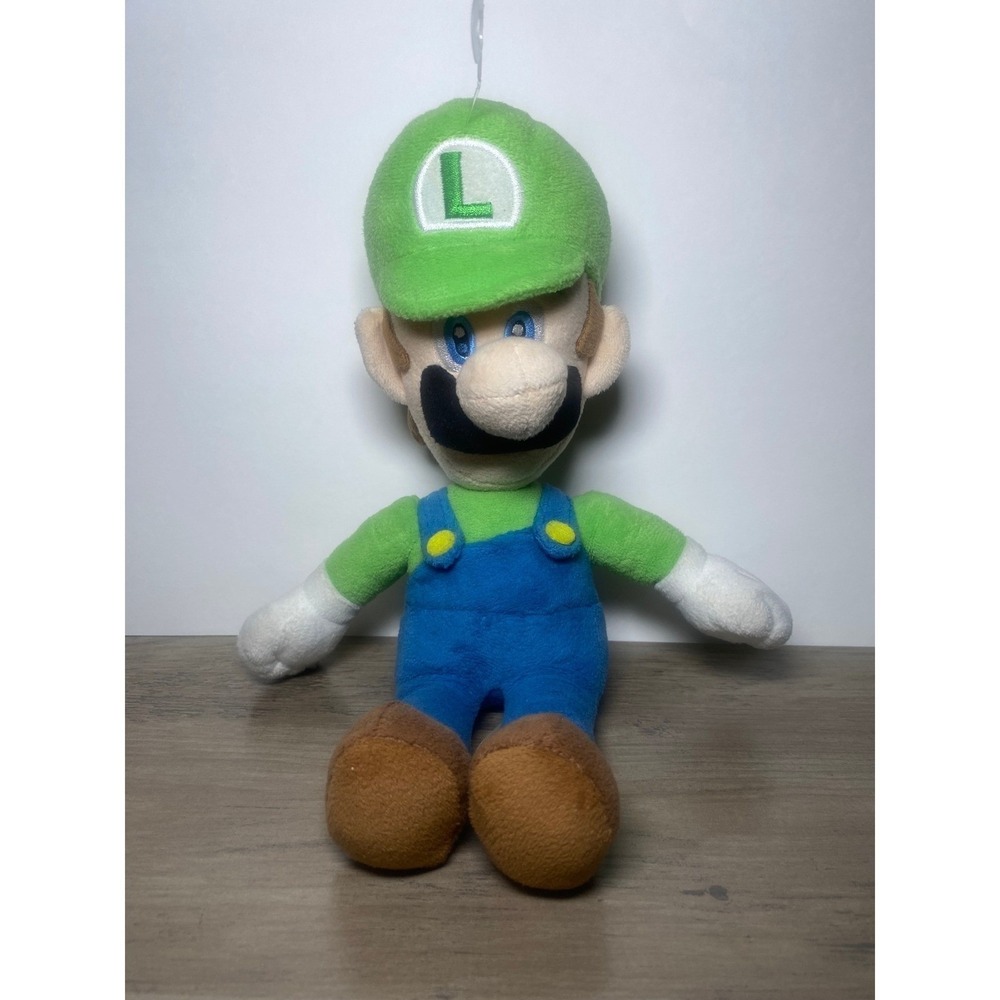 Little Buddy Luigi Plush Kids 12 Inch Green Excellent Super Mario Stuffed Toy